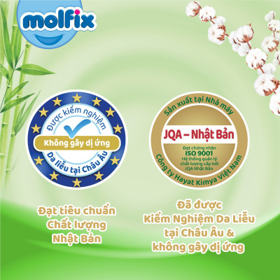 Tã quần Molfix Thiên nhiên Ultra M76/L68/XL62/XXL56