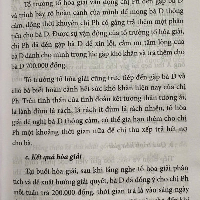 Một Số Vụ Việc Điển Hình Trong Công Tác Hoà Giải Ở Cơ Sở 