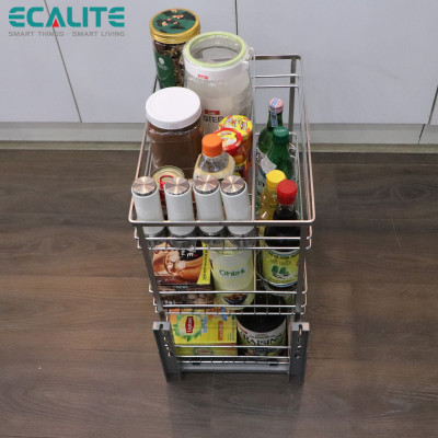 Kệ đựng gia vị, chai lọ Pull-out Ecalite EL-NP35B - Hàng Chính Hãng