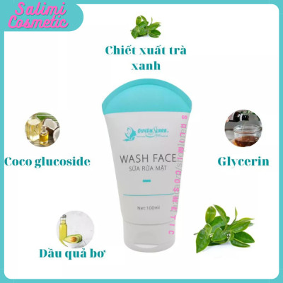 Sữa Rửa Mặt WASH FACE 100ml, Làm Sạch Da, Sạch Bụi Bẩn, Dầu Nhờn, Lớp Trang Điểm, Tế Bào Da Chết, Ngăn Ngừa Mụn, Duy Trì Độ Ẩm