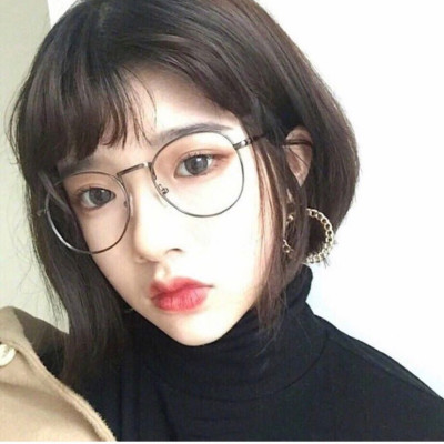 Mắt tròn nhỏ vintage kim loại nam nữ