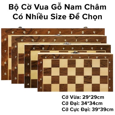 Cờ Vua Gỗ Nam Châm Cỡ Siêu To 39*39*5cm Gỗ Tự Nhiên An Toàn Cao Cấp Chính Hãng