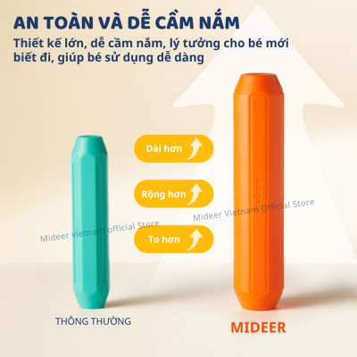 Đồ chơi nam châm xếp hình cho bé Mideer Growth PLUS Magnetic Building Sticks