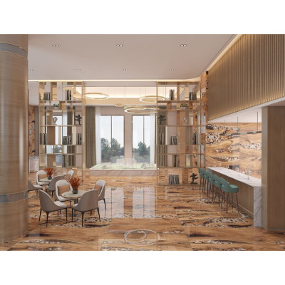 Gạch men ốp tường, lát nền LUSTRA INCEF0601200017 loại gạch granite vân gỗ tự nhiên, độ dày 8.8mm, kích thước 600mmx1200mm, thùng 2 viên - Hàng chính hãng
