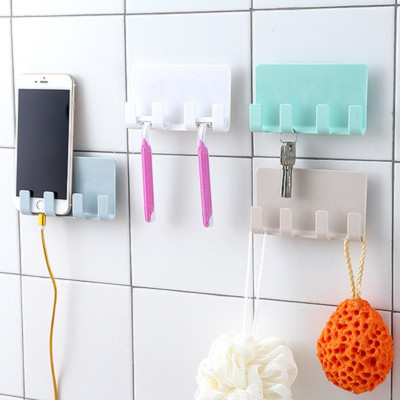 Kệ Dán Tường 4 Móc Tiện Dụng PaKaSa - Hàng chính hãng 