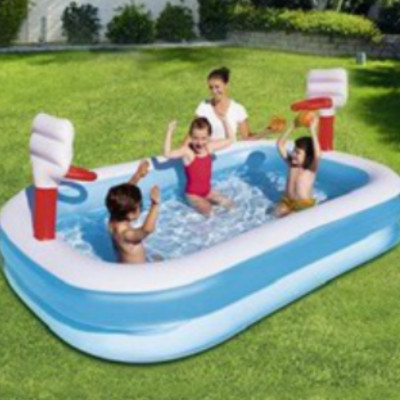 Bể bơi 2 in 1 ném bóng rổ 54122