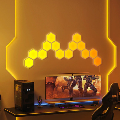 Đèn LED lục giác lắp ghép Govee Glide Hexa Light H6061 | Thiết kế sang trọng, Công nghệ RGBIC độc quyền 40+ hiệu ứng