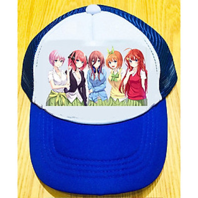 Mũ nón Go-Toubun no Hanayome - màu xanh nhạt , vàng, hồng