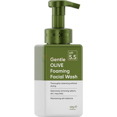 Sữa rửa mặt tạo bọt DrCeutics Gentle Olive Foaming (420g) - Hàng chính hãng