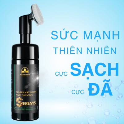 Bọt Rửa Mặt Serenys Tạo Bọt Sẵn Làm Sạch Sâu 150ml - Sữa Rửa Mặt Tạo Bọt Mềm Mịn Làm Sạch Sâu Tinh Dầu Tram Trà Cho Da Mụn Da Dầu Nhạy Cảm Serenys 150ml - Hàng Chính Hãng