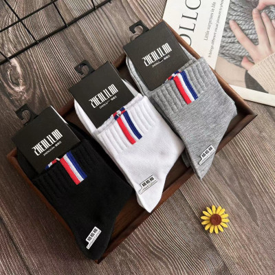 5 đôi tất nam cổ trung sọc cờ thời thượng