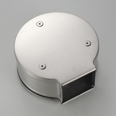 Hộp đựng giấy vệ sinh cuộn lớn gắn tường, Mã M-5822, Chất liệu Inox, Dáng tròn