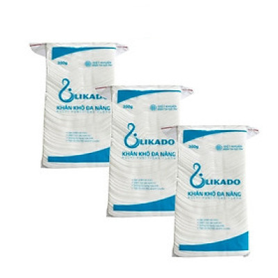 Combo 3 Bịch Khăn Vải Khô Likado (300g)