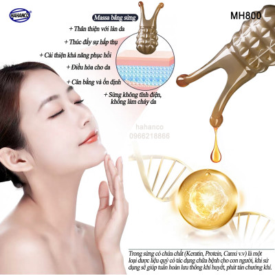 Massage mũi/ mặt 100% bằng Sừng  (MH800) chống nếp nhăn/nâng cơ mặt hiệu quả/lam đẹp da