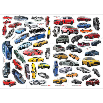 Bóc Dán Hình Sticker Thông Minh - Cars: Các Hãng Xe Hơi Trên Thế Giới Tập 1