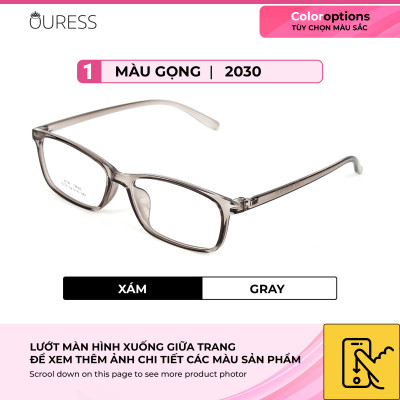 Gọng kính nhựa dẻo thời trang nam nữ siêu nhẹ siêu bền Ouress 2030