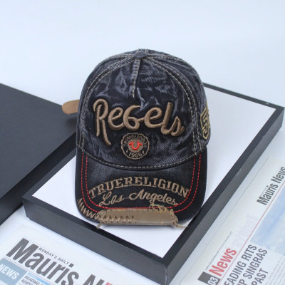 Nón nam, mũ lưỡi trai Ông Địa Rebels phối vải jeans form đẹp thời trang đường phố