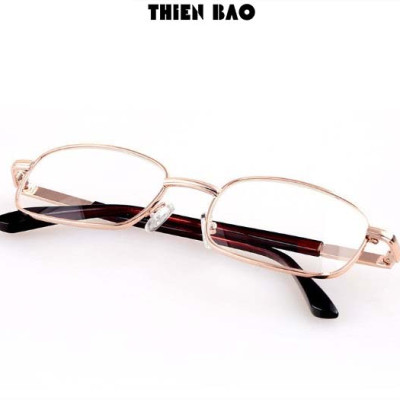 Kính lão thị, viễn thị trung niên tròng Thủy tinh chống xước hàng đẹp toàn viền vàng KVN16 GOLD Nam nữ loại I