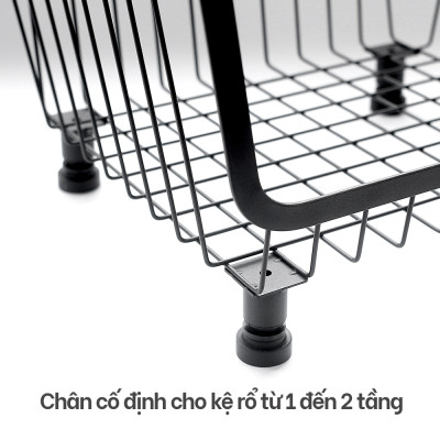 Kệ rổ đựng đồ nhà bếp đa năng nhiều tầng di động HOBBY Home Decor KRNT