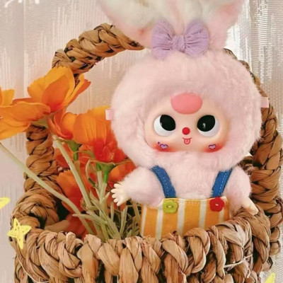 Gấu Bông Baby Three móc khóa Macaron Cute Bunny 