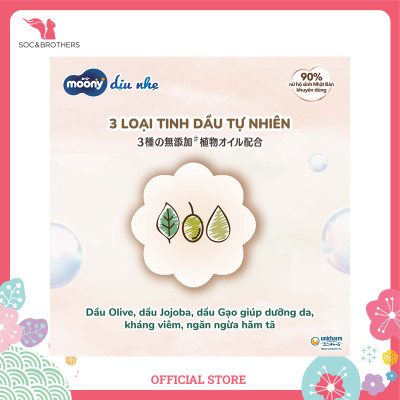 Bỉm quần cao cấp Moony Tự nhiên Organic size XL32 -1905