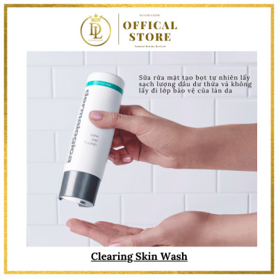 Sửa rửa mặt dạng gel tạo bọt  sạch sâu, kềm dầu ngừa mụn dành cho da dầu mụn, da hỗ hợp thiên dầu Dermalogica Clearing Skin Wash 250ml/ 500ml