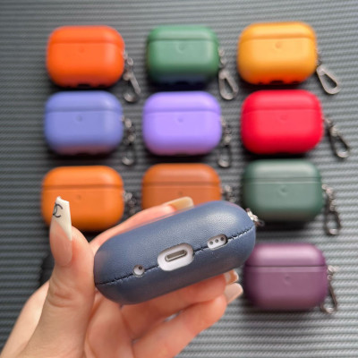 Bao Case da PU Trơn cho Airpods 4 - Hàng Chính Hãng