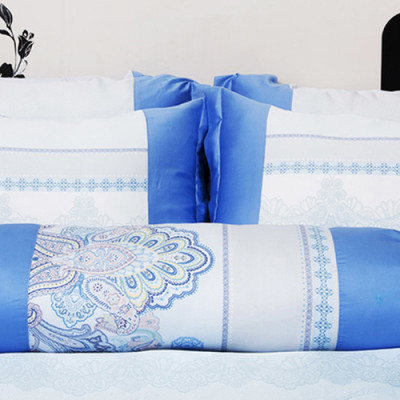 Bộ Drap & Chăn Chần Lụa Tencel Bee House F002 - Xanh Dương