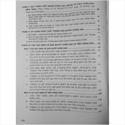 Trình Tự Thủ Tục Giải Quyết Khiếu Nại, Quy Trình Tiếp Công Dân Và Văn Bản Hướng Dẫn Thi Hành Luật Tố Cáo (mới nhất)