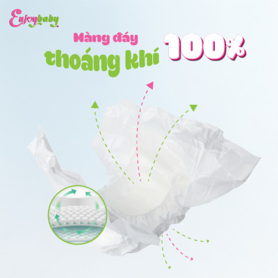 Tã quần trẻ em Enjoy New mềm mại thấm hút tốt Gói lớn M/L/XL 28-40 miếng
