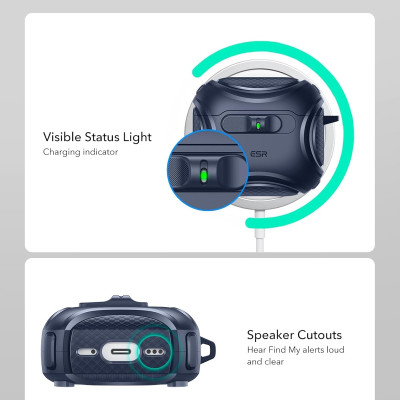 Bao Case ESR Cyber FlickLock Case with HaloLock cho Airpods 4 - Hàng Chính Hãng