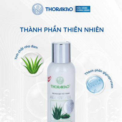 Sữa Rửa Mặt Tẩy Trang 2IN1 Thorakao Nha Đam 140G