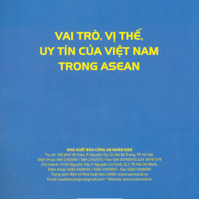 Vai Trò, Vị Thế, Uy Tín Của Việt Nam Trong ASEAN