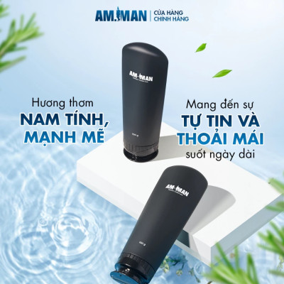 Sữa rửa mặt nam AM-MAN AM AGERASIA 100ml dạng gel ngăn ngừa mụn, dưỡng ẩm, làm sạch da, sáng da