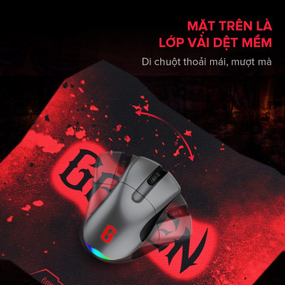 Miếng lót chuột Gamen GP-X bàn di chuột kiểu dáng gaming kích thước 29 x 25 cm - Hàng Chính Hãng