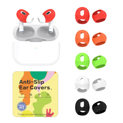 Bộ 5 Cặp vỏ bọc nút tai nghe bằng silicon mềm gợn sóng chống trượt và chống rơi cho Airpods Pro 2 - Hàng Chính Hãng