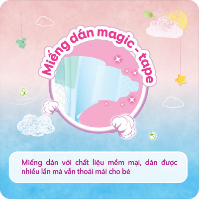Tã Dán Bobby Siêu Mỏng Thấm Gói Siêu Lớn XL62 (62 Miếng)