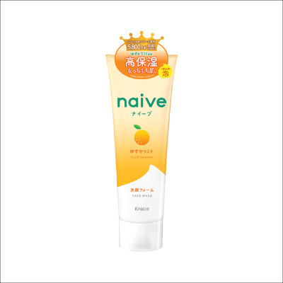 Sữa Rửa Mặt Sạch Sâu Chiết Xuất Quả Thanh Yên Và Ceramide Kracie Naive Face Wash (Yuzu Ceramide) - Tuýp 130G