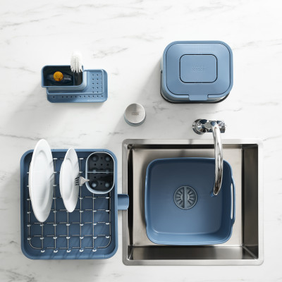 Kệ phơi tách chén Joseph Joseph 003123 - Extend Expandable Dish Drainer Editions Blue