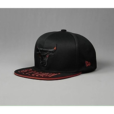 Nón hiphop, mũ snapback Bulls trâu đỏ phối vải kaki thời trang đường phố siêu đẹp