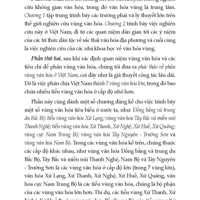 Văn Hóa Vùng Và Phân Vùng Văn Hóa Việt Nam