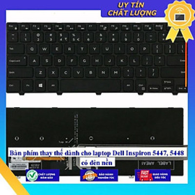 Bàn phím dùng cho laptop Dell Inspiron 5447 5448 có đèn nền - Hàng Nhập Khẩu New Seal