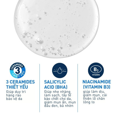 Sữa Rửa Mặt Dịu Tẩy Da Chết Nhẹ Cho Da Khô CeraVe SA Smoothing Cleanser 236ml