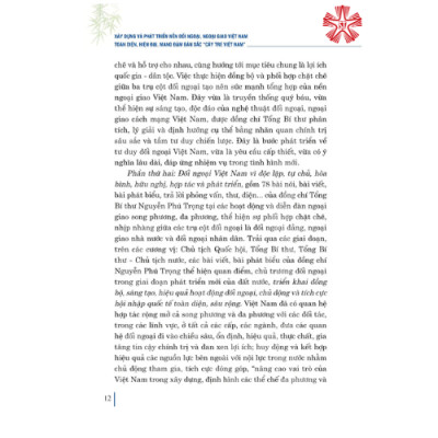 Xây dựng và phát triển nền đối ngoại, ngoại giao toàn diện, hiện đại, mang đậm bản sắc “cây tre Việt Nam” (bản in 2023)