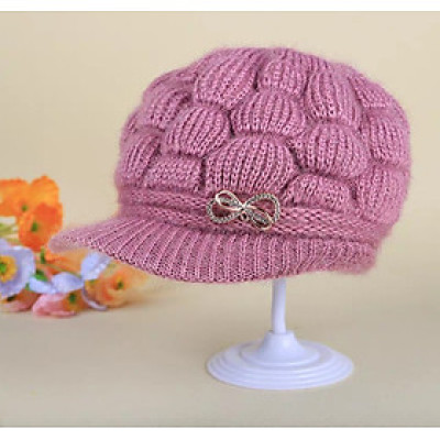 Mũ len nón len beret lưỡi trai nữ thời trang Hàn Quốc dona22021502