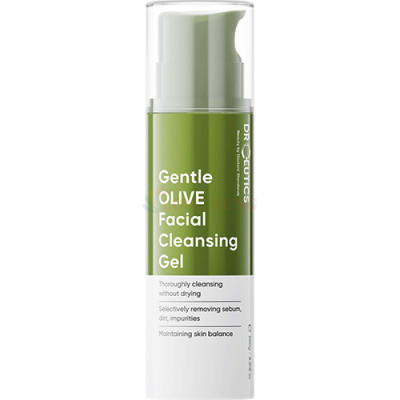 Gel rửa mặt tạo bọt DrCeutics Gentle Olive Facial Cleansing Gel (250g) - Hàng chính hãng