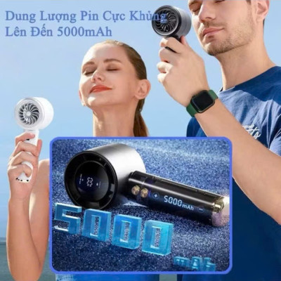 Quạt gió mini cầm tay tốc độ gió tùy chỉnh làm mát nhanh