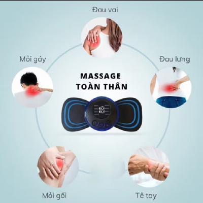 Máy massage xung điện cánh bướm mini xoa bóp bấm huyệt giảm đau mỏi rất tốt