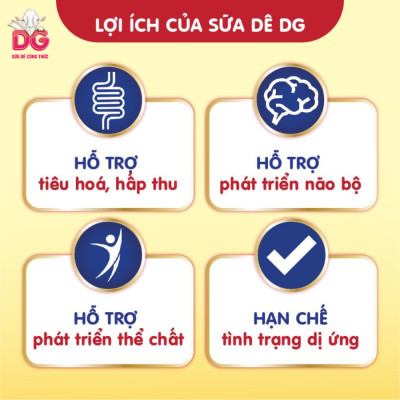 [Tặng 1 lon DG-3, HSD 10/2025] Sữa Dê Công Thức DG-2 800g (HSD 7/2026)