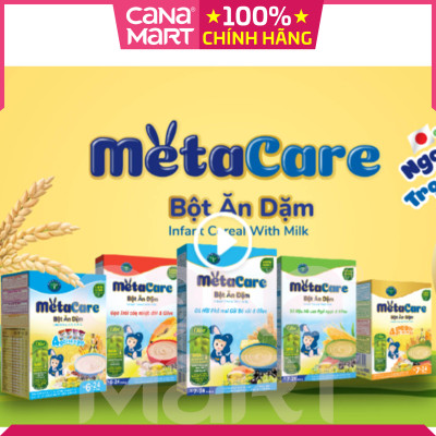 Bột ăn dặm tốt cho bé Nutricare Metacare Yến mạch chuối & olive (200g)